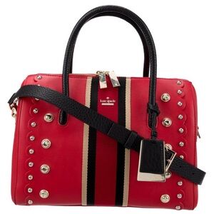 Kate Spade Madison Stewart Street Mega Lane Studded Leather Satchel